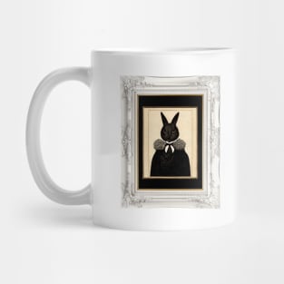 Edward Gorey-inspired Rabbit Portrait Mug